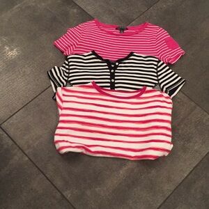 Three Colorful Short-Sleeve Shirts